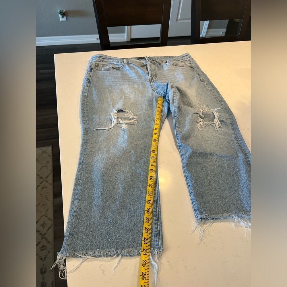 Torrid Distressed Wide Leg Jeans Size 18S - Picture 4 of 9